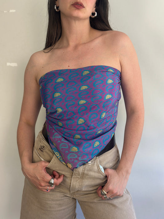 Recycled Silk Scarf-Top
