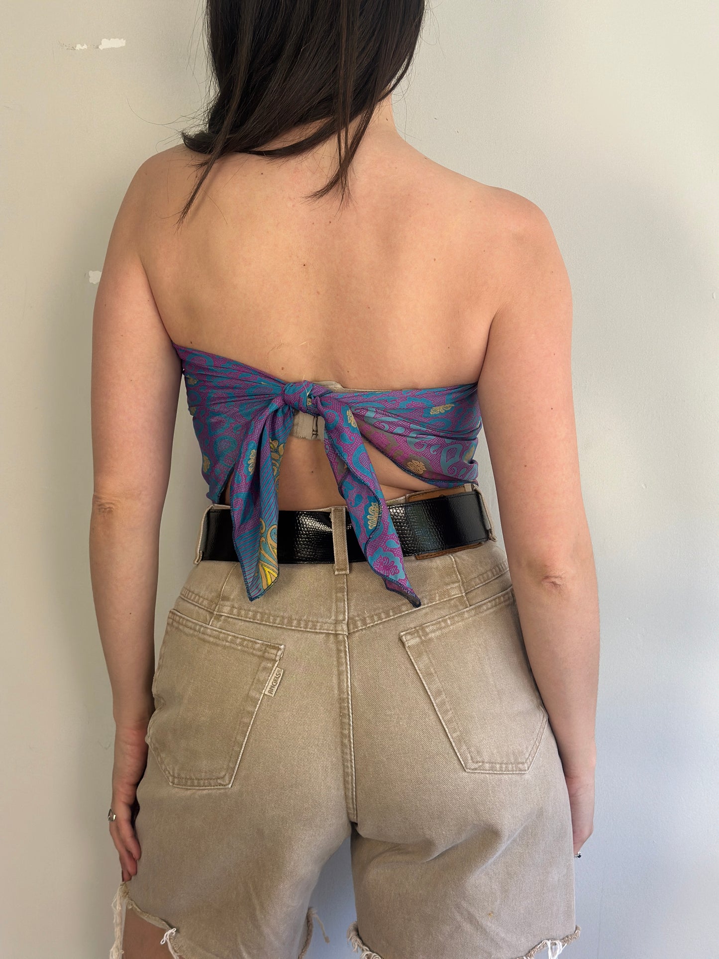 Recycled Silk Scarf-Top