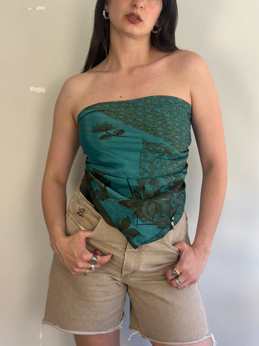 Recycled Silk Scarf-Top