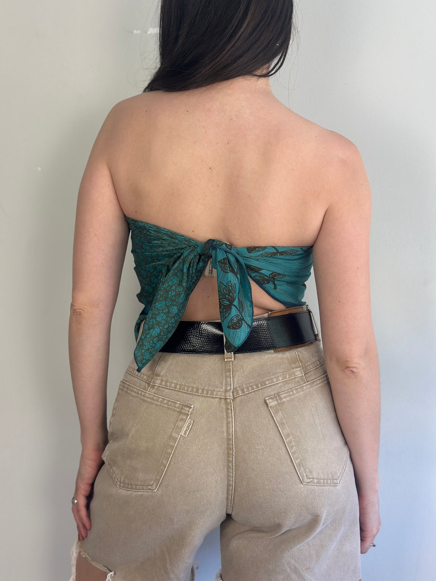 Recycled Silk Scarf-Top