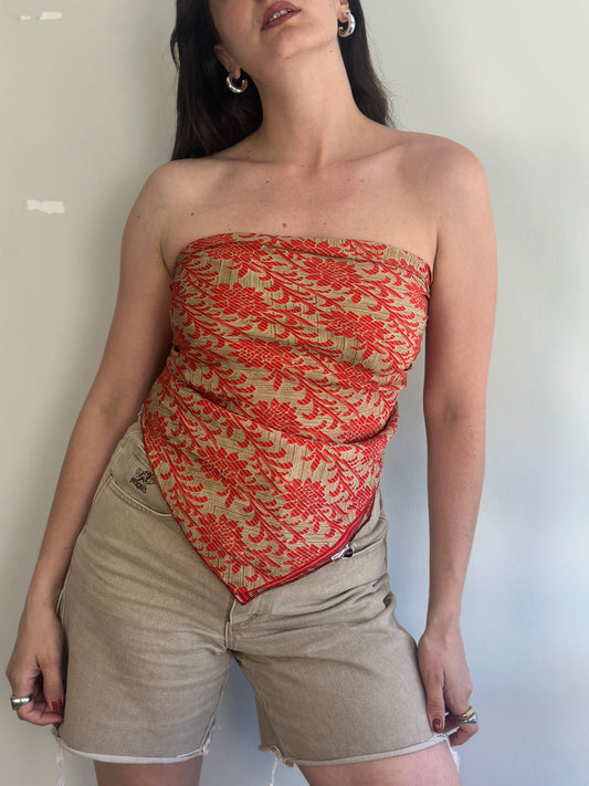Recycled Silk Scarf-Top