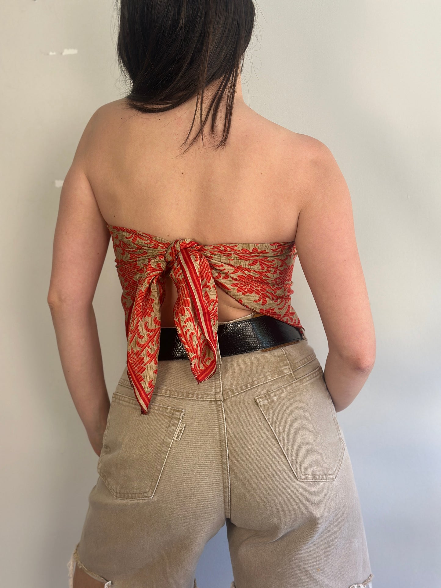 Recycled Silk Scarf-Top