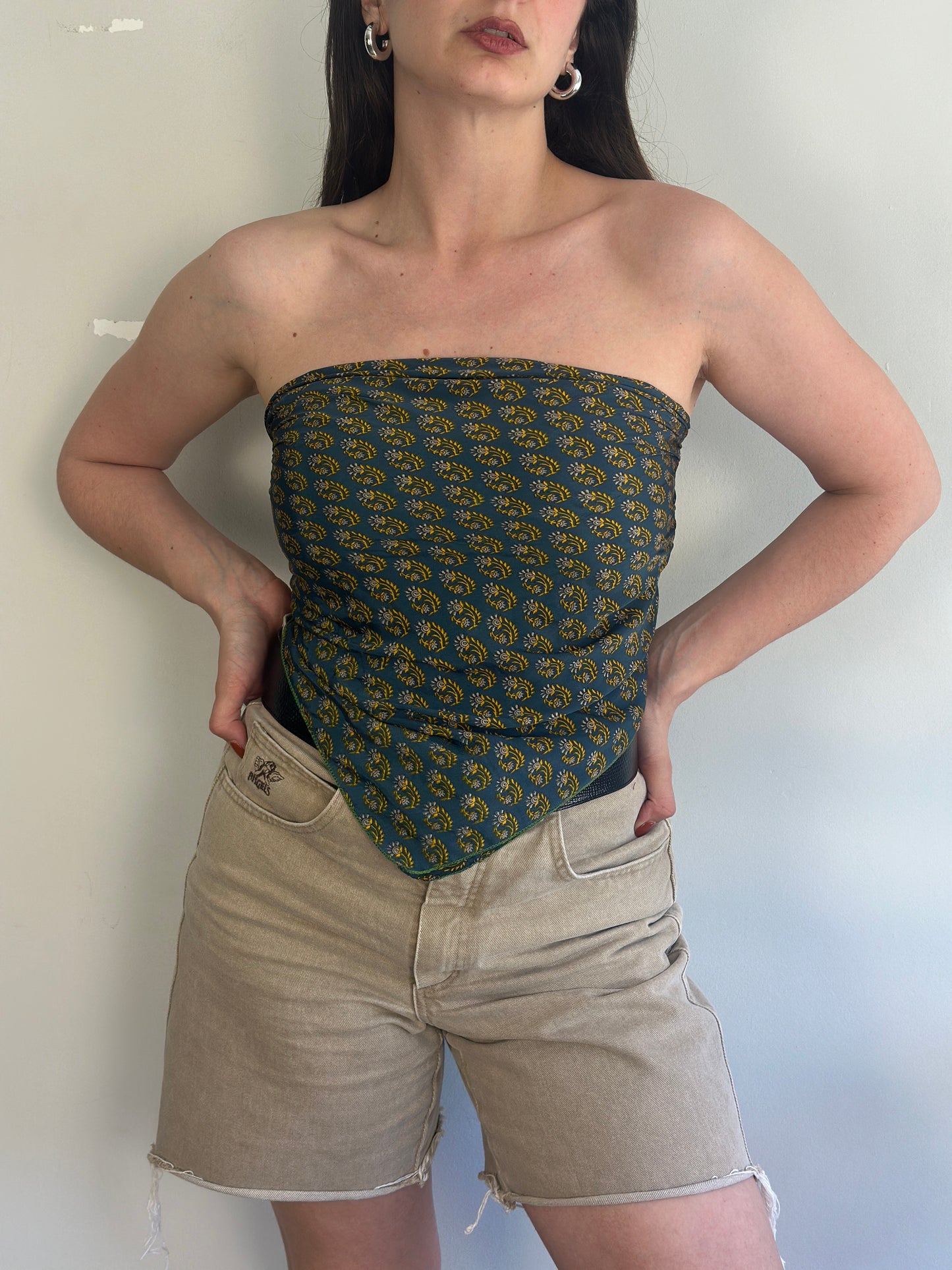 Recycled Silk Scarf-Top
