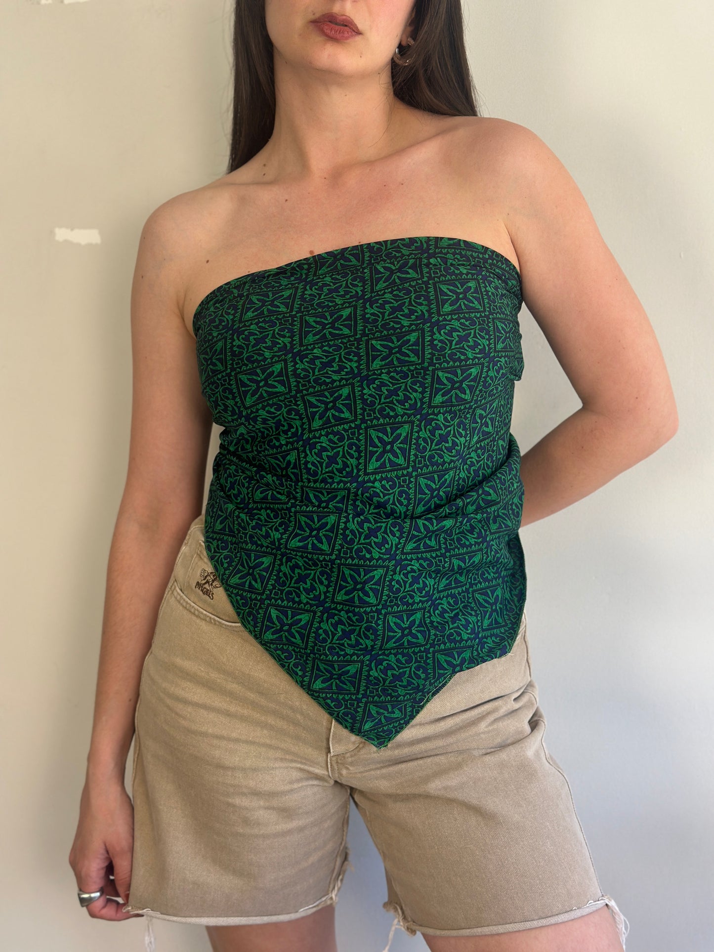 Recycled Silk Scarf-Top