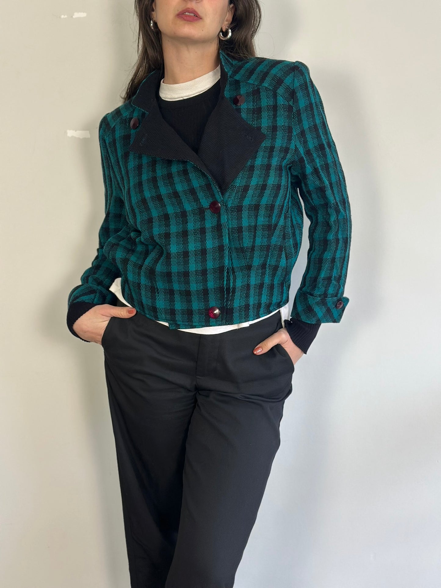 Vintage Plaid Blazer