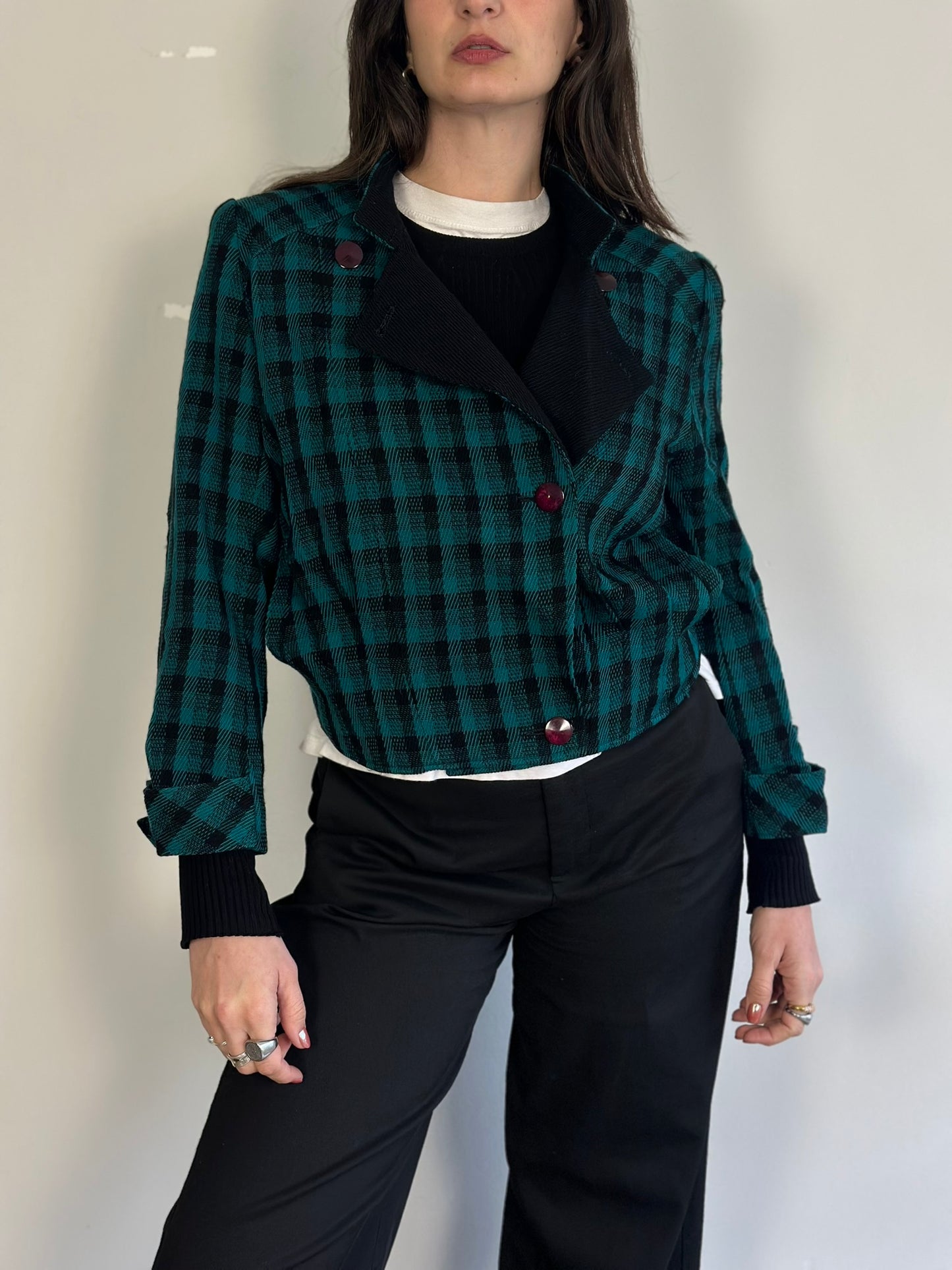 Vintage Plaid Blazer