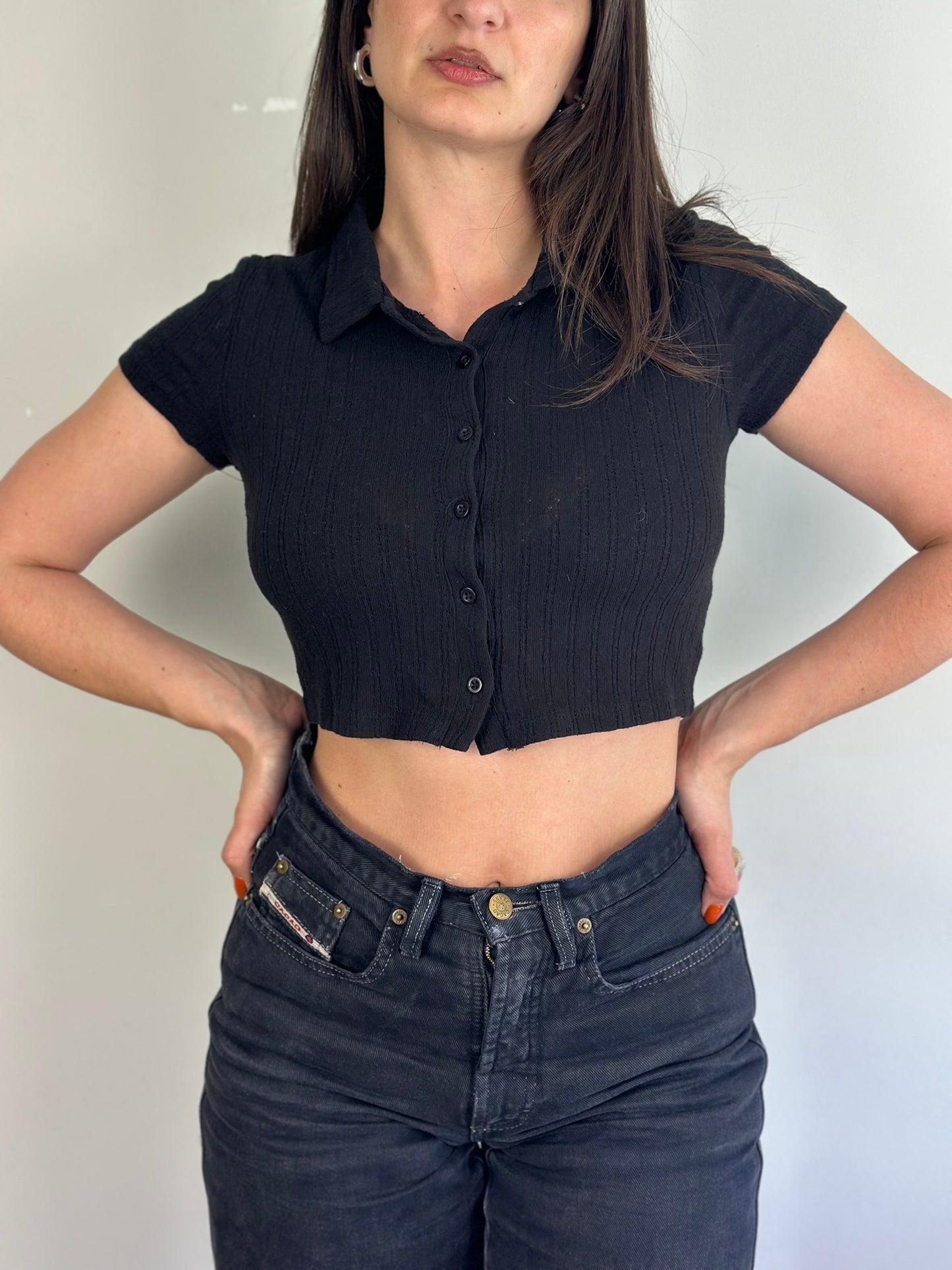Black Crop Top