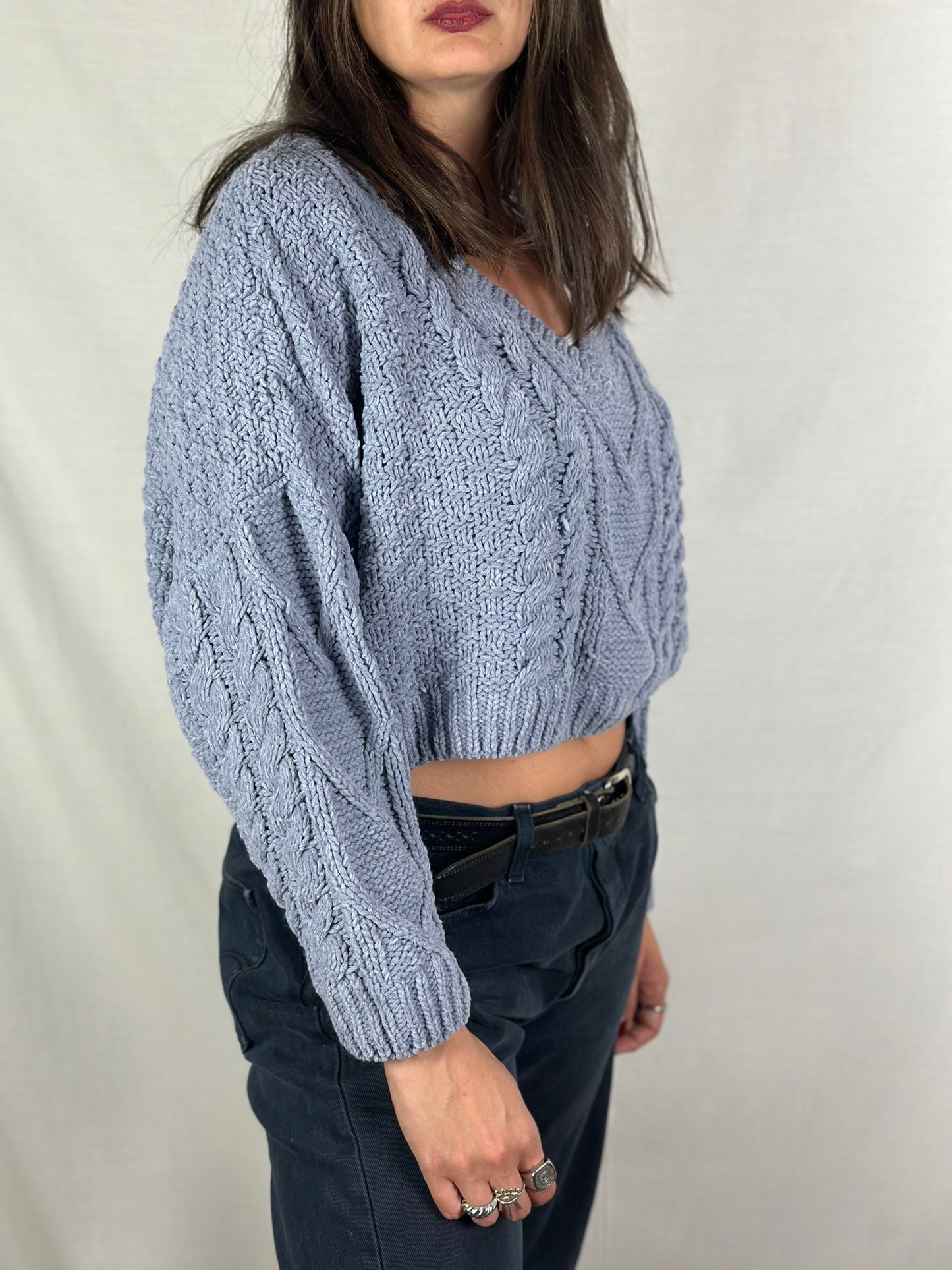 Vintage Cropped Sweater