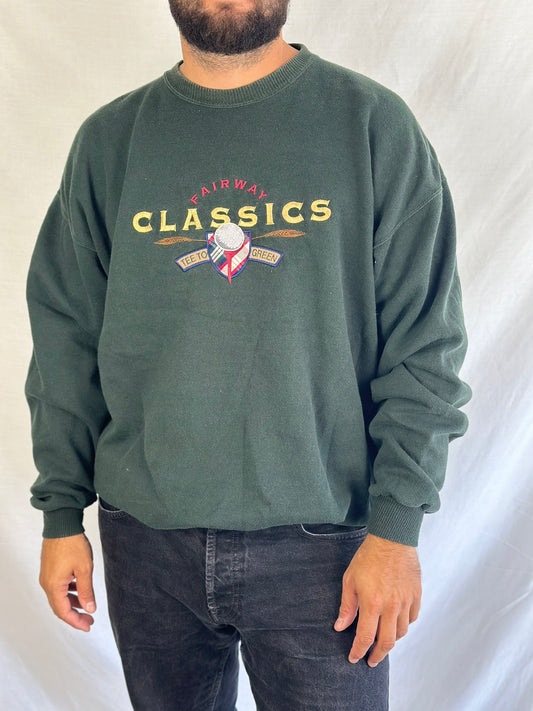 Vintage Dark Green Crewneck