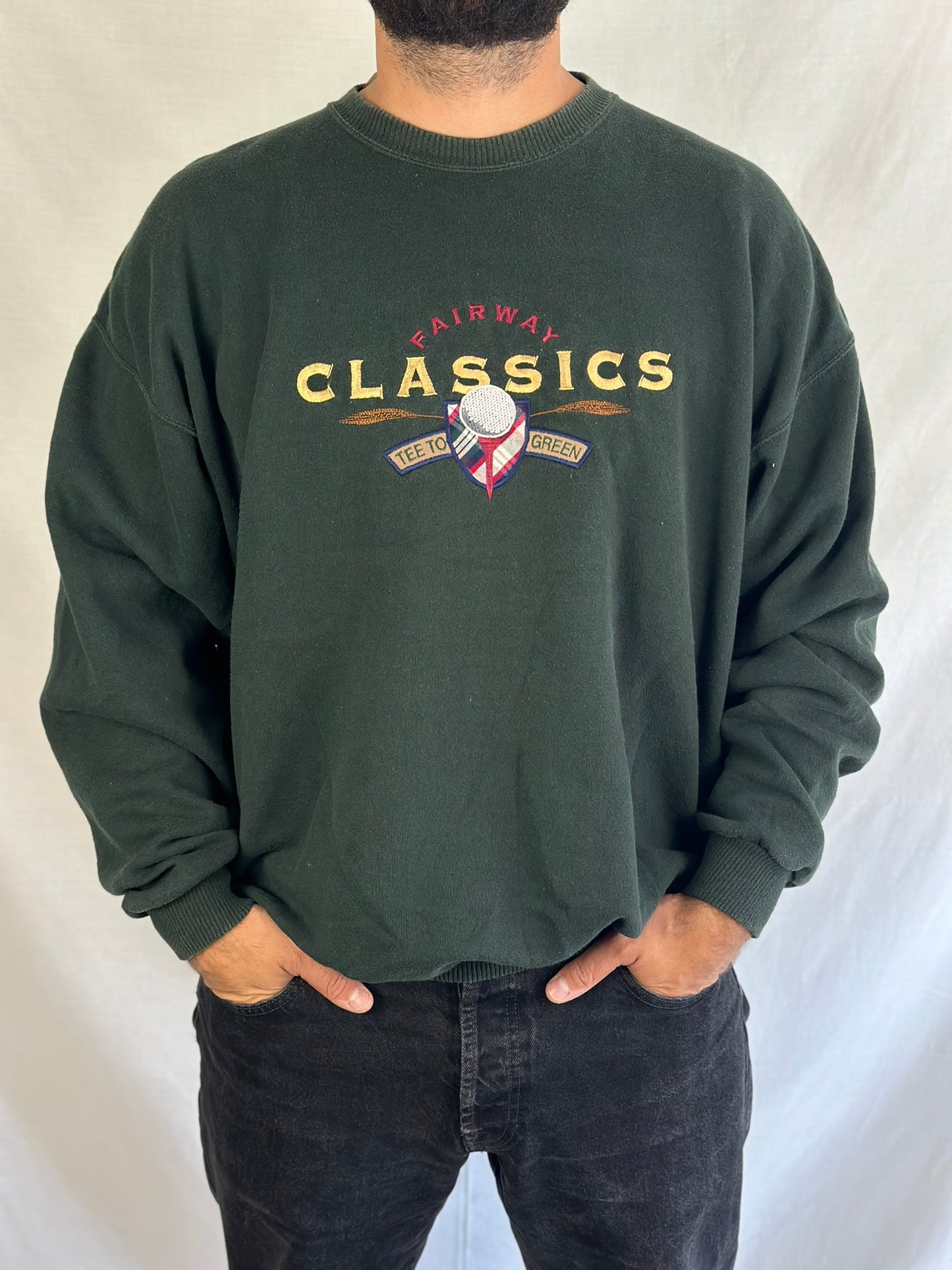 Vintage Dark Green Crewneck