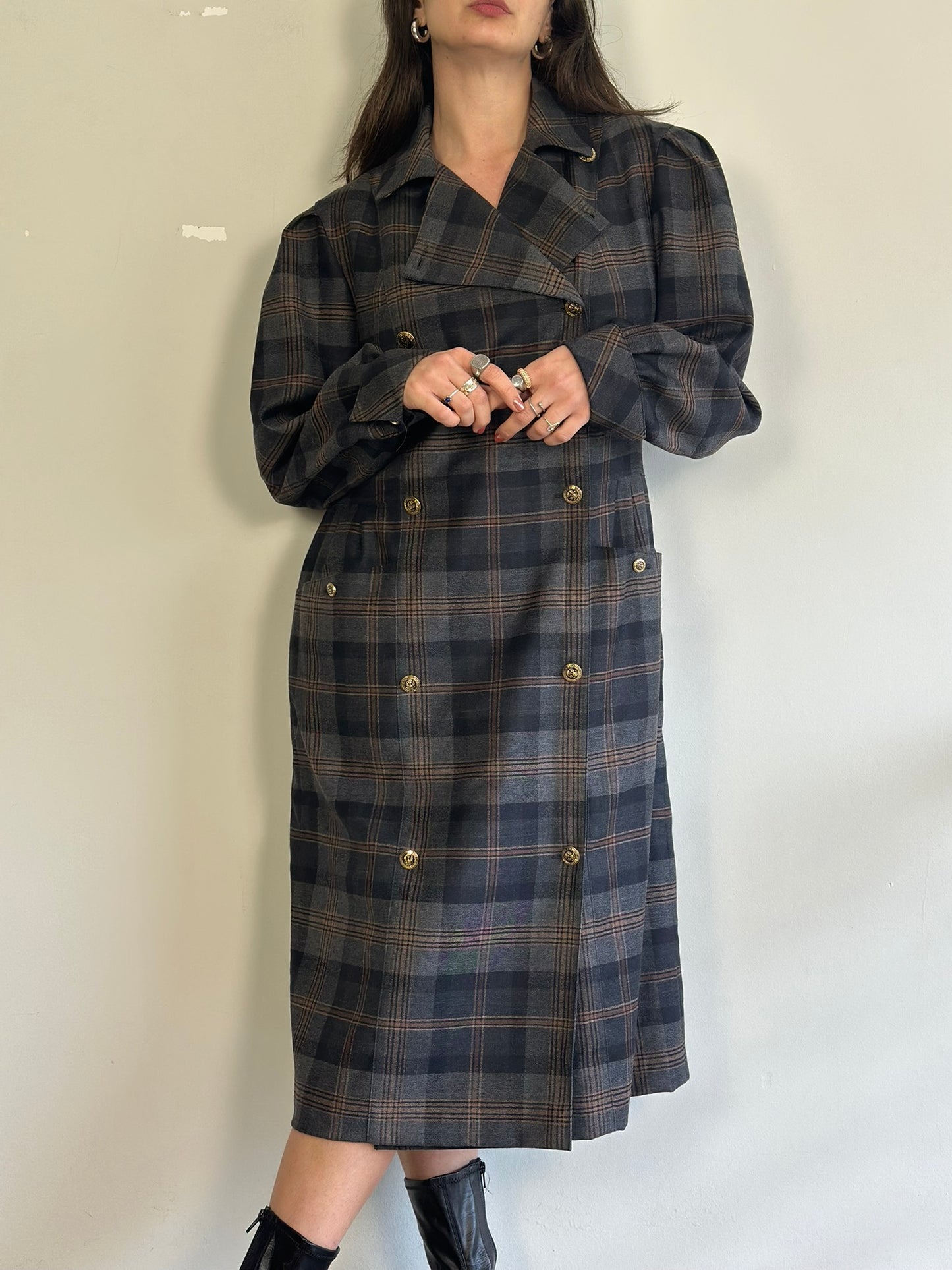 Vintage Plaid Dress