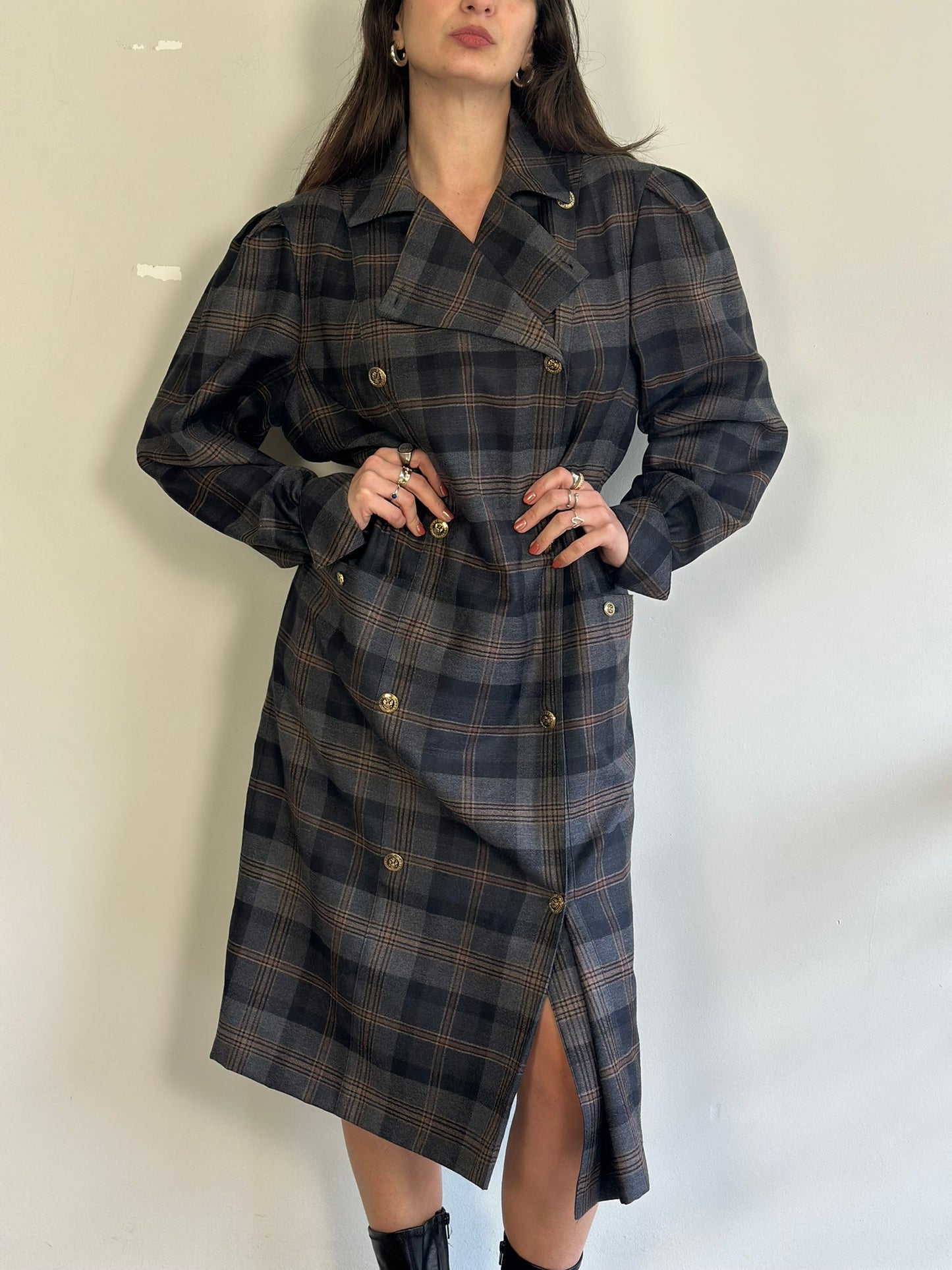 Vintage Plaid Dress
