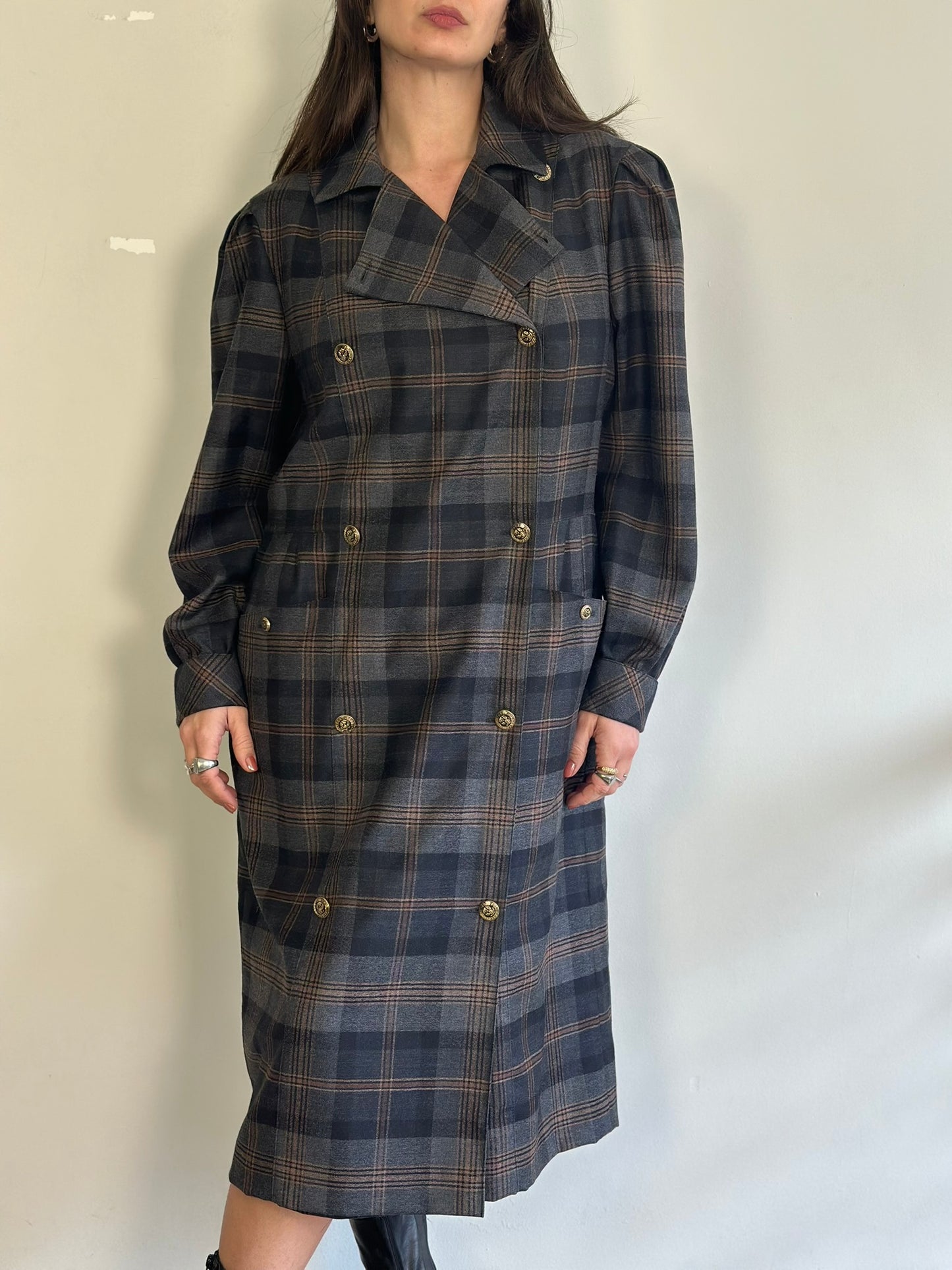 Vintage Plaid Dress