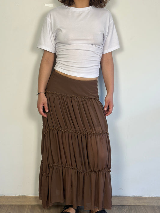 Maxi Brown Skirt