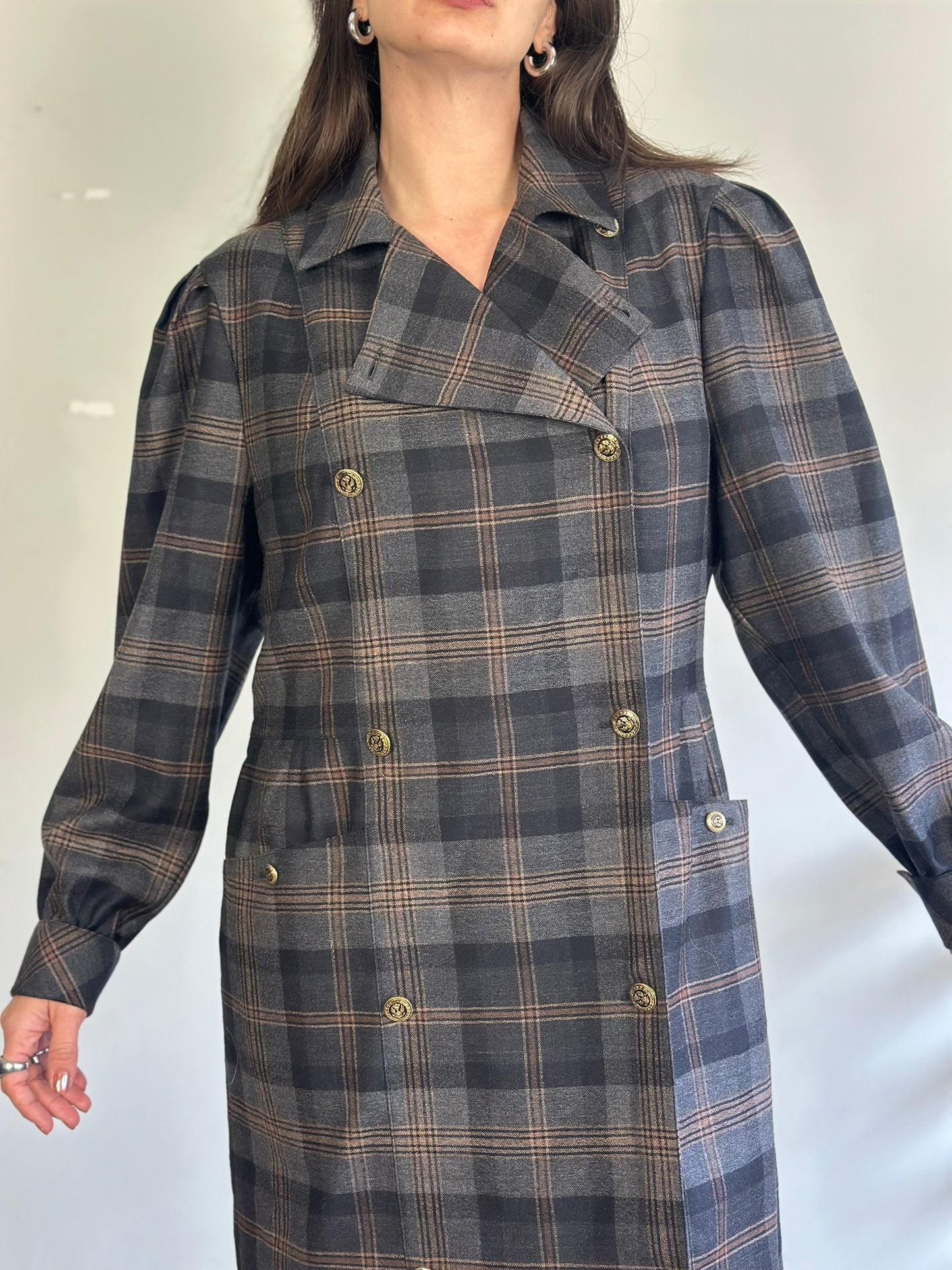 Vintage Plaid Dress