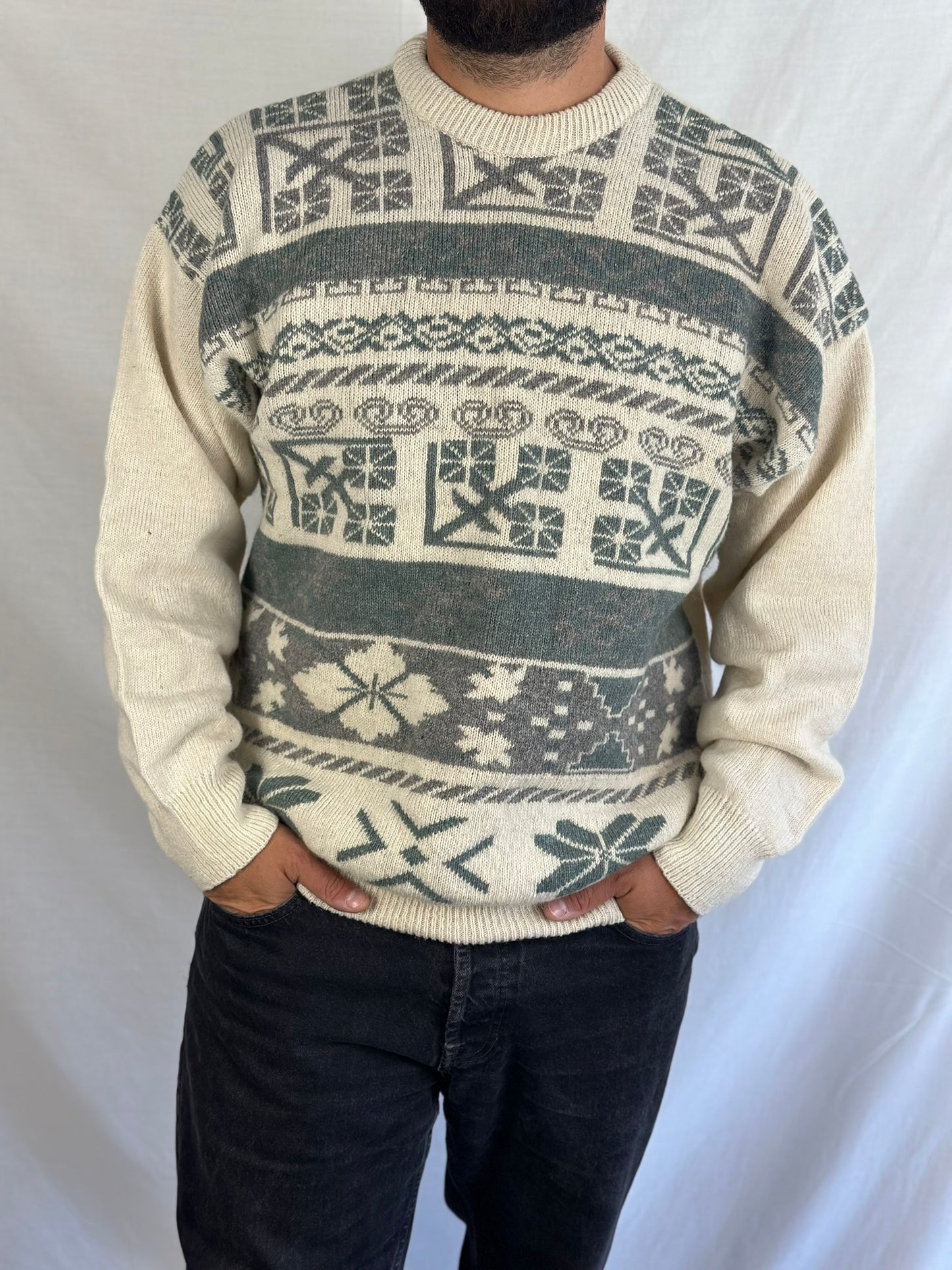 Vintage Patterned Sweater