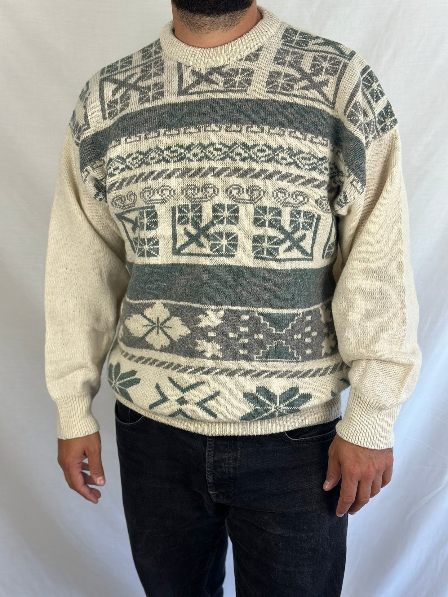 Vintage Patterned Sweater