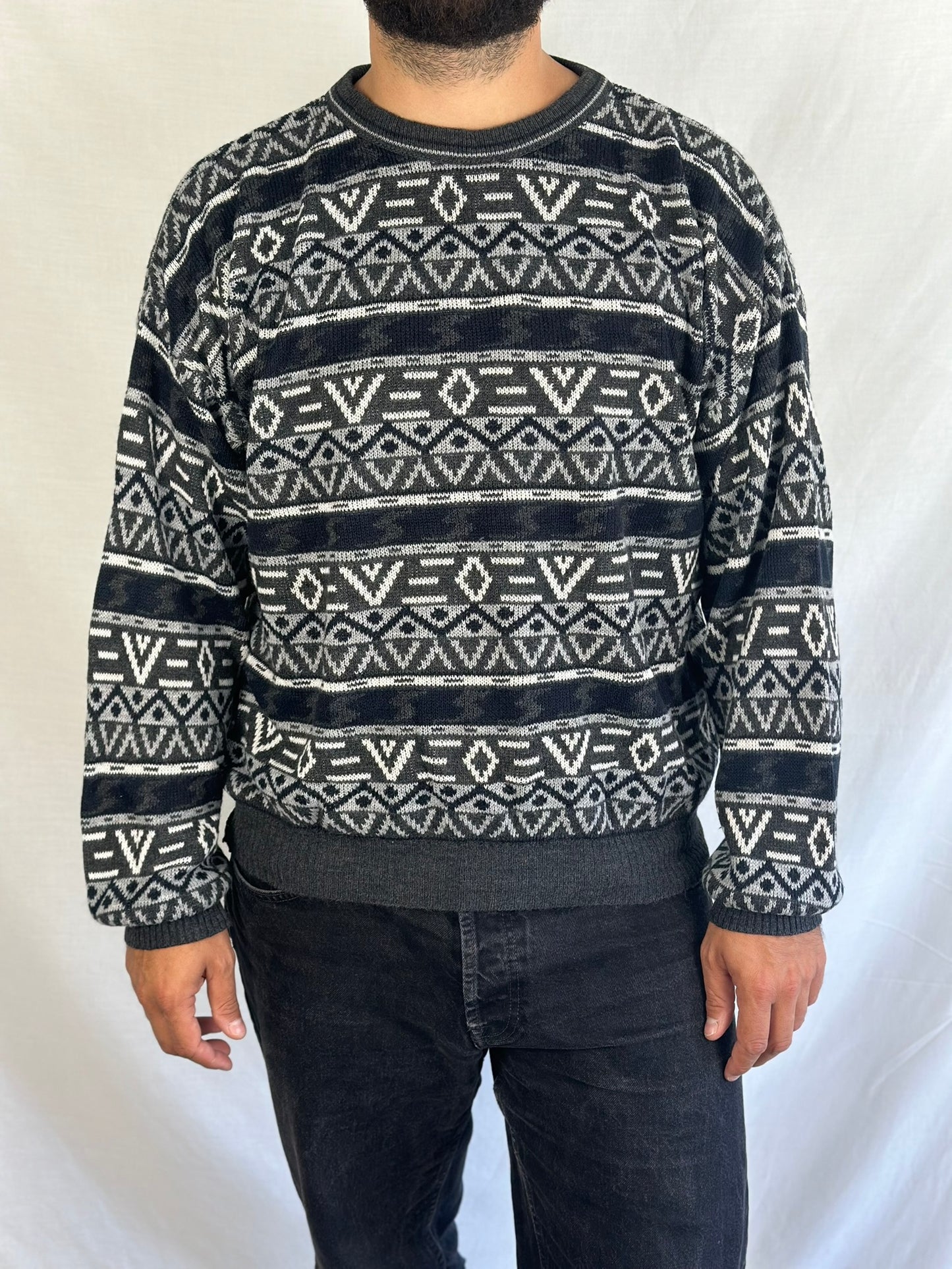 Vintage Patterned Sweater