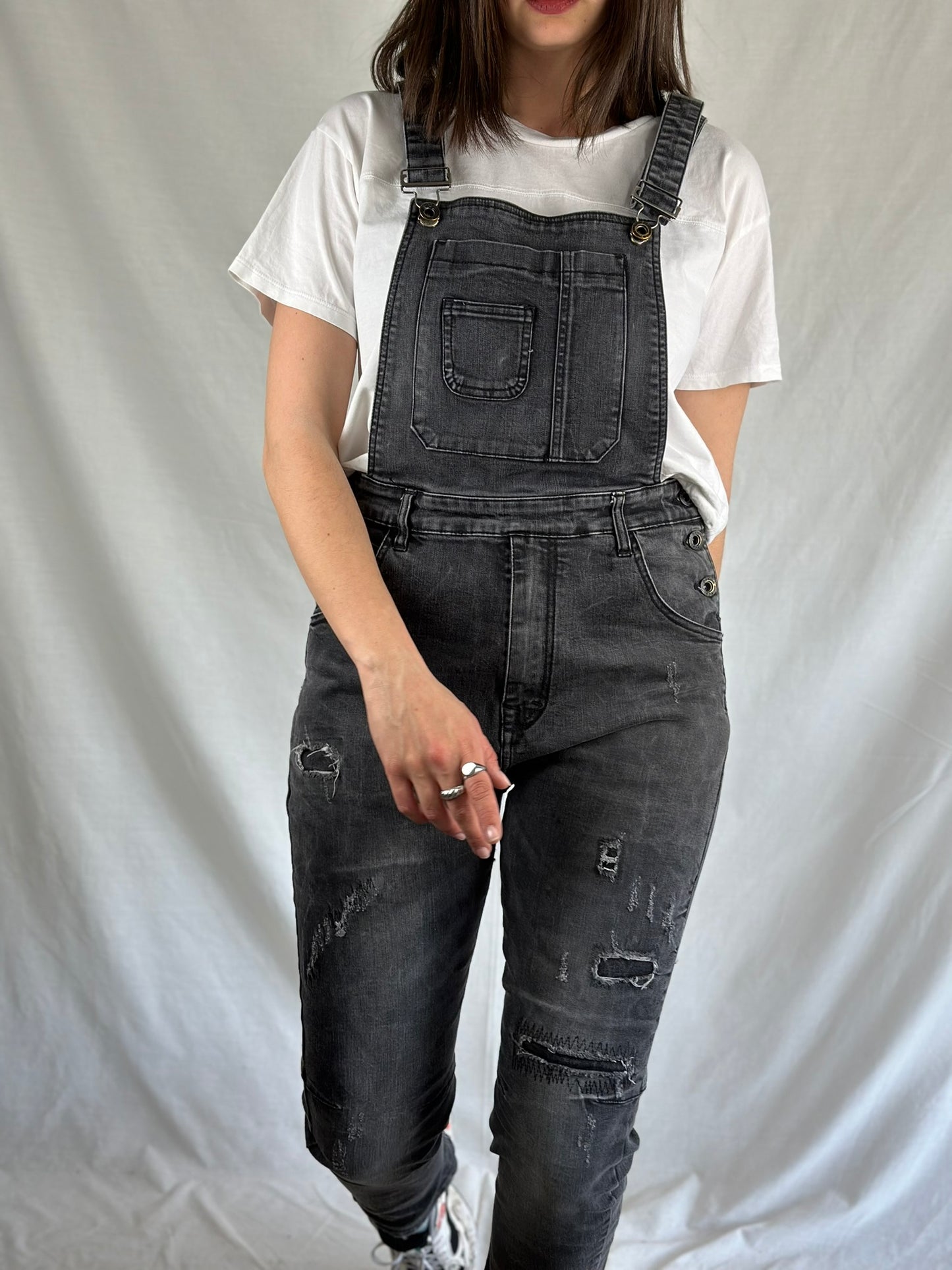 Denim Black Overall