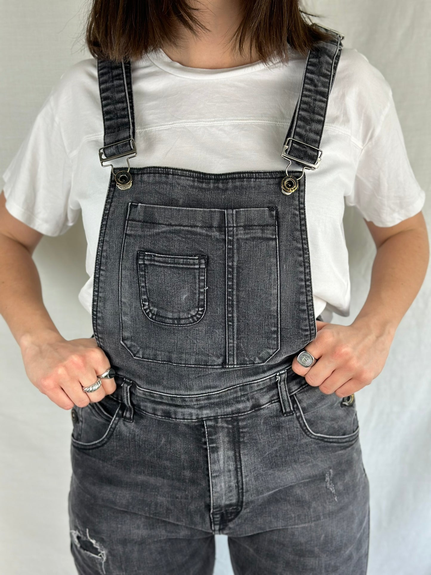 Denim Black Overall