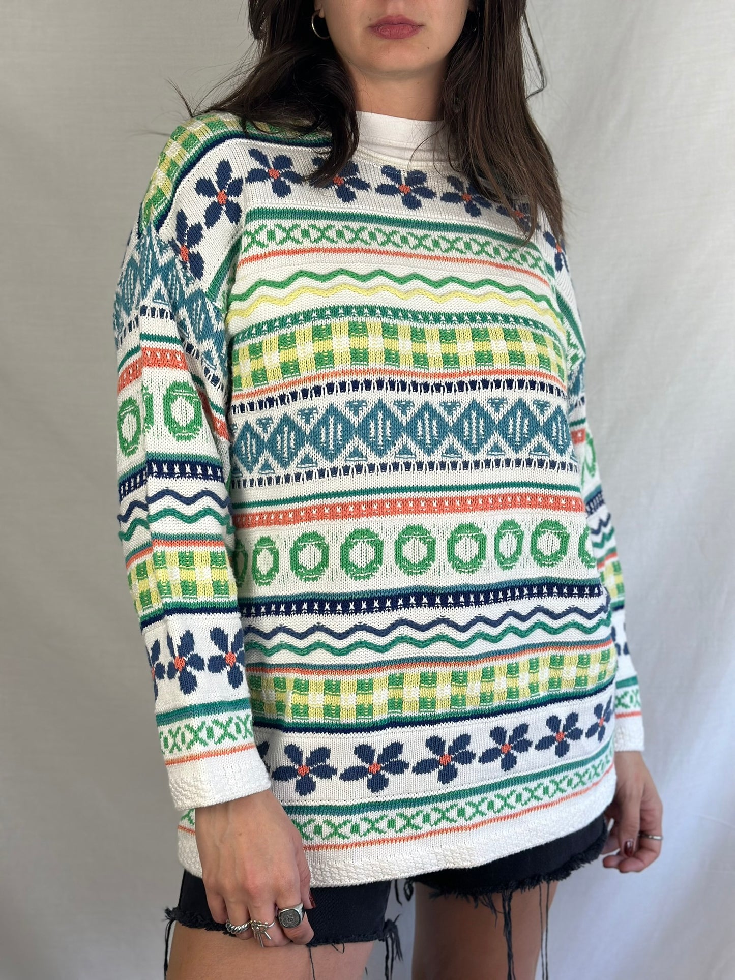 Vintage Patterned Sweater