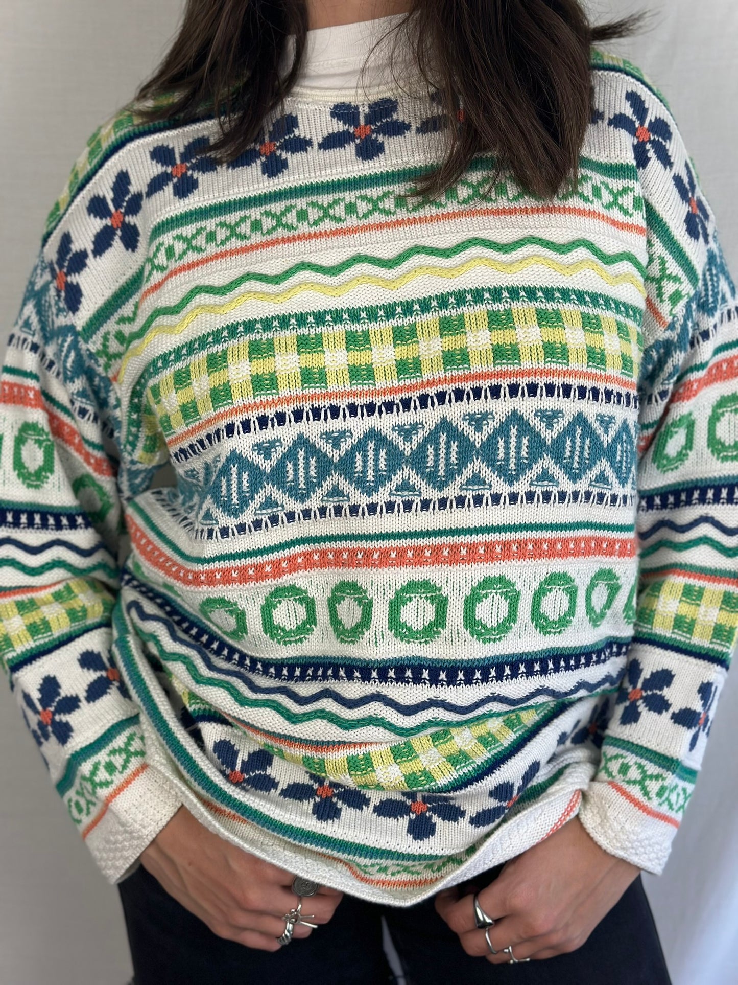 Vintage Patterned Sweater