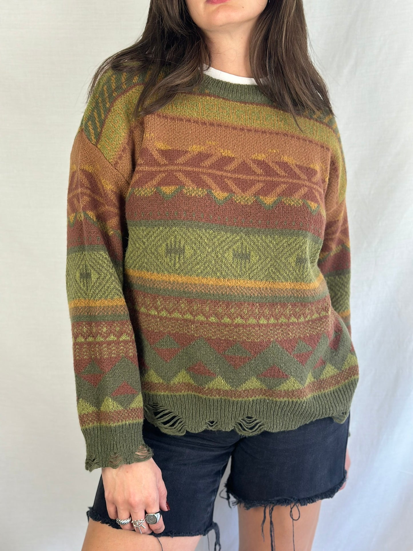 Vintage Patterned Sweater