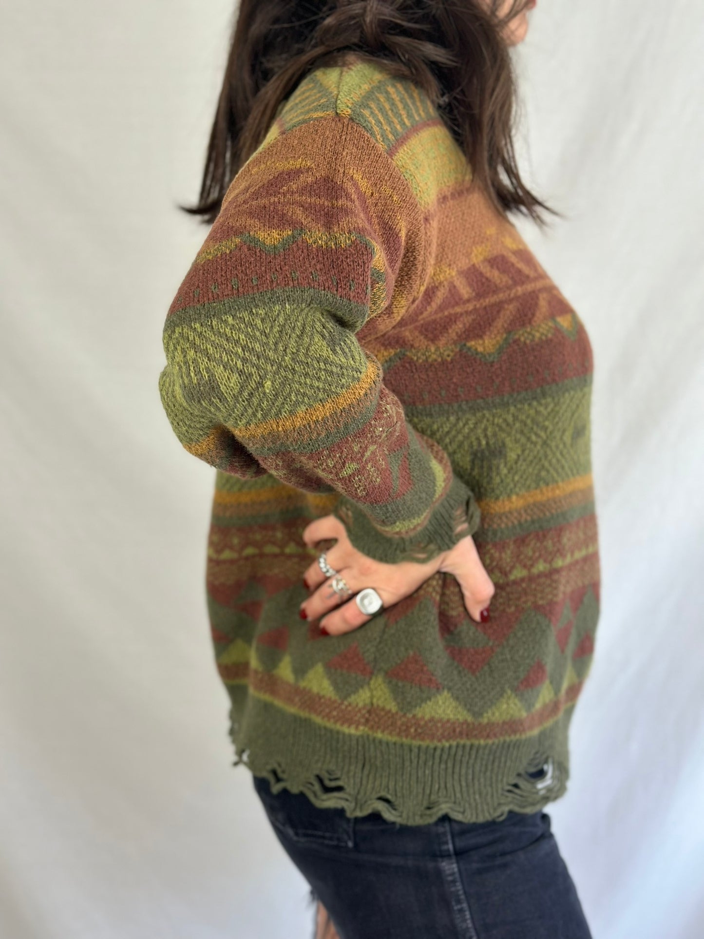 Vintage Patterned Sweater