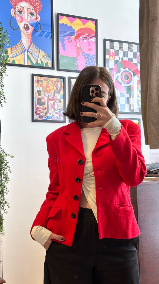 Vintage Red Blazer