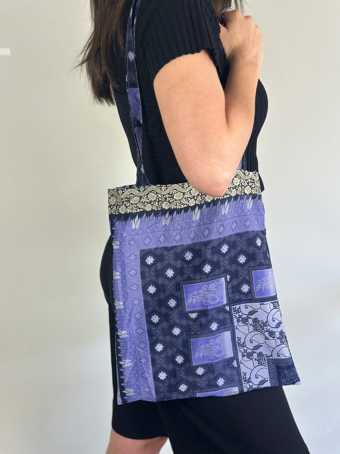 Recycled Silk Tote Bag