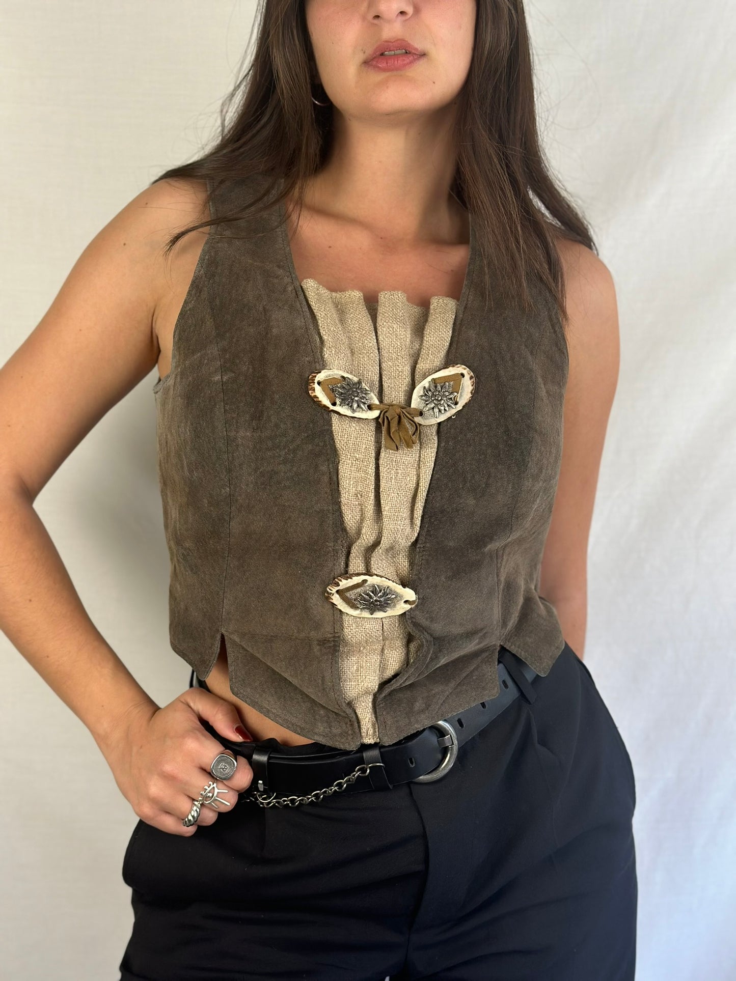 Vintage Suede Blouse