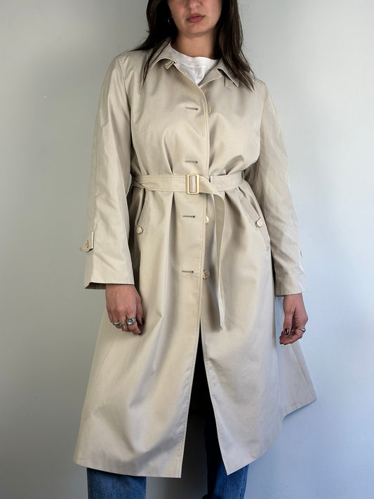 Vintage Beige Trench Coat