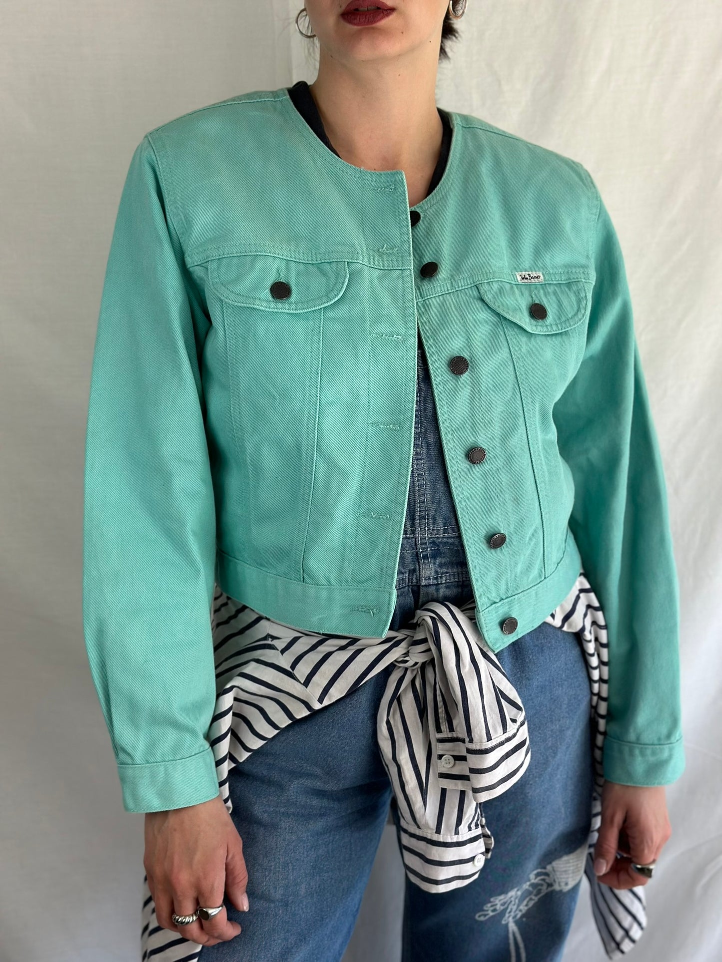 Teal Denim Jacket