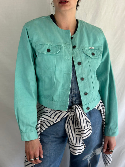 Teal Denim Jacket