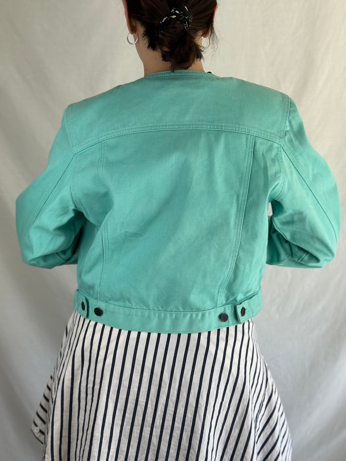 Teal Denim Jacket