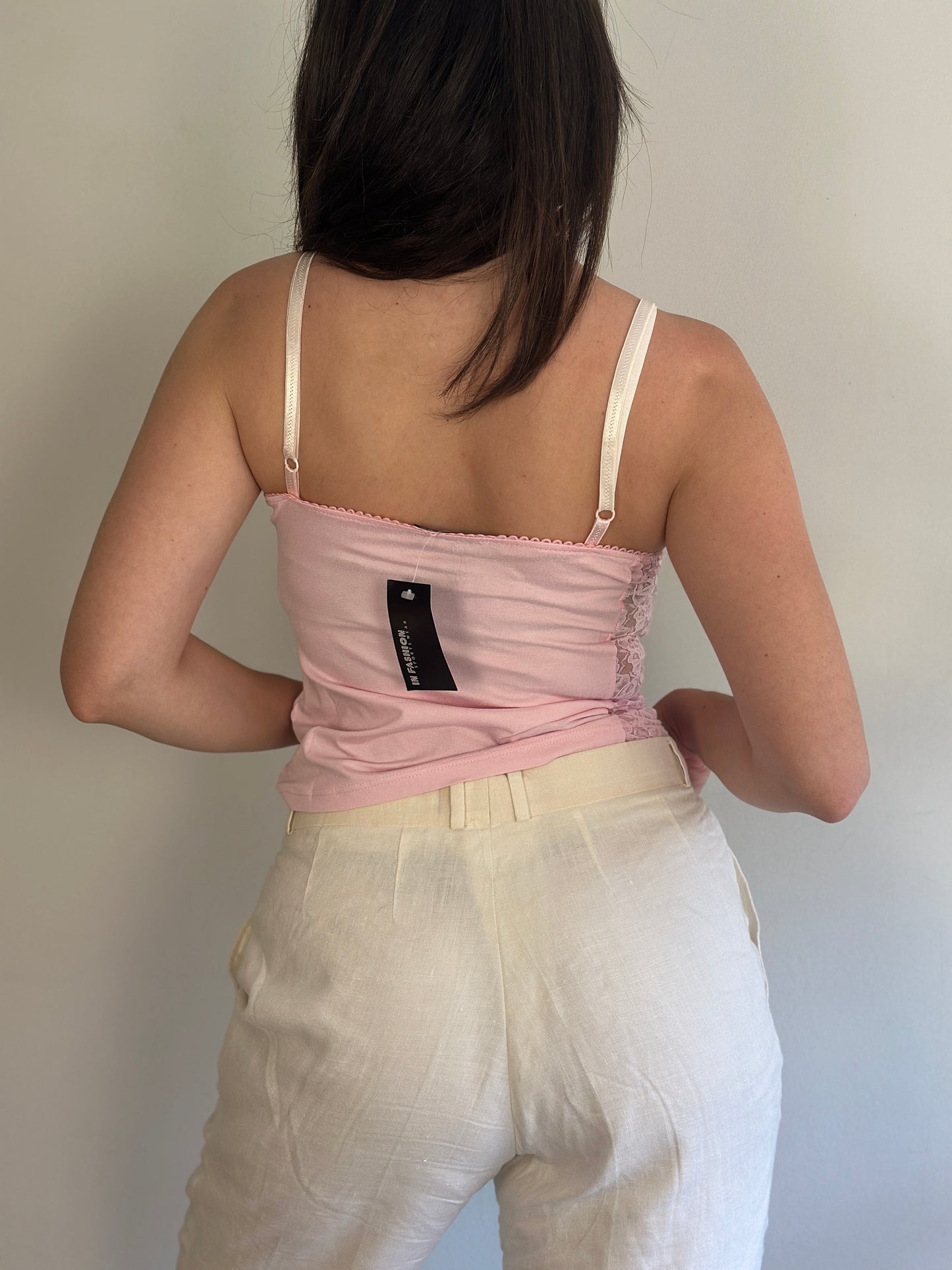 Baby Pink Top with lace details