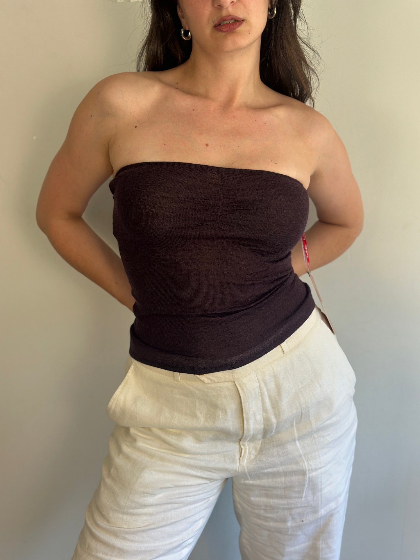 Brown Tube Top