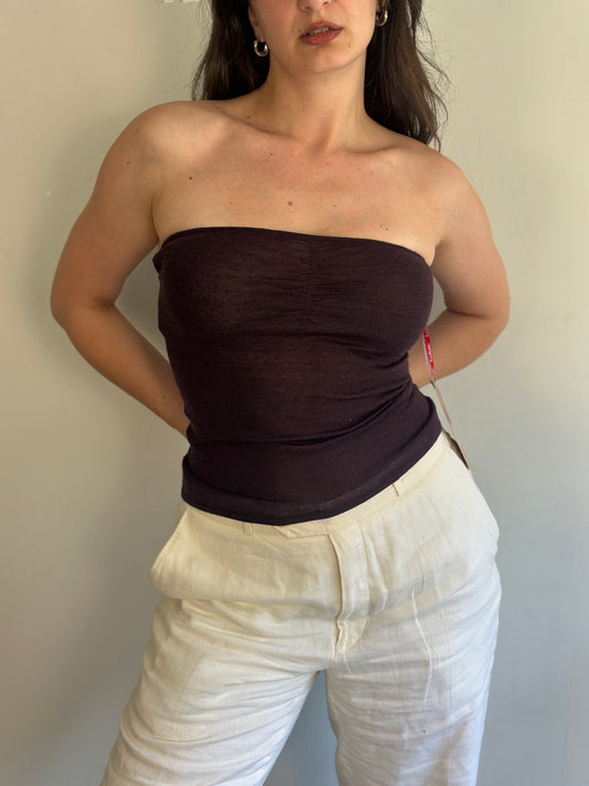 Brown Tube Top