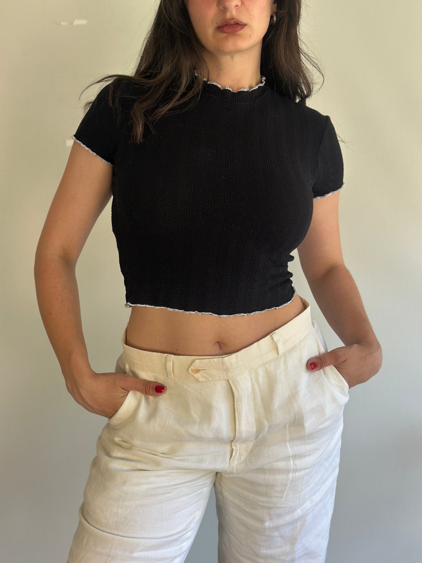 Black Crop Top