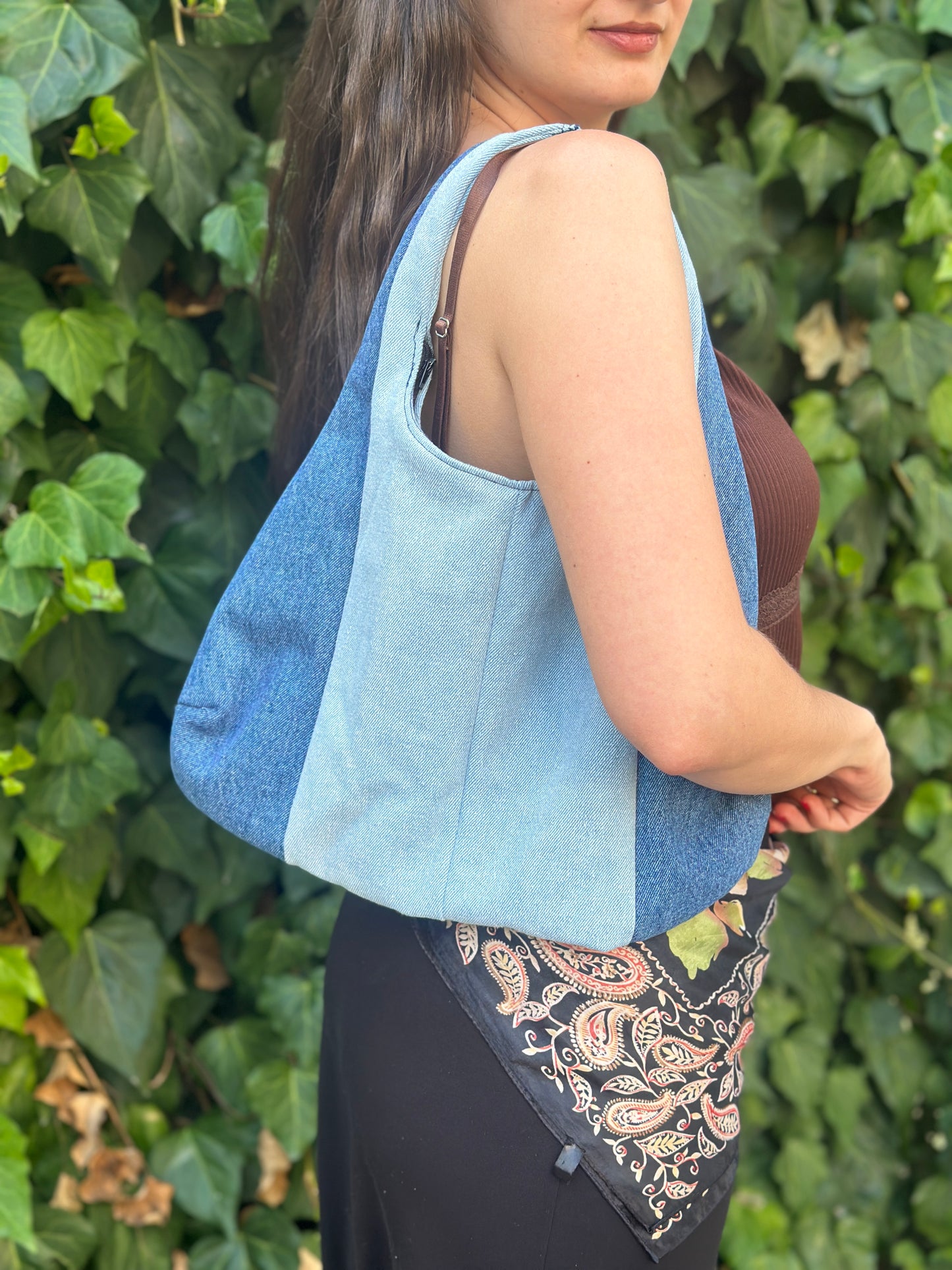 Reworked Denim Bag From Vintage Jeans