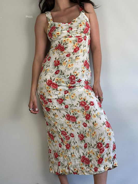 Vintage Maxi Floral Dress