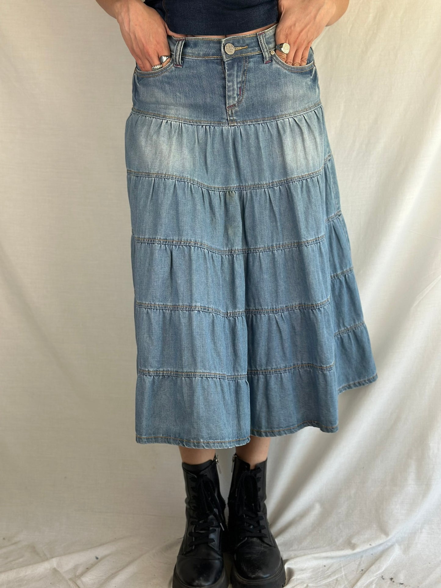 Denim Maxi Skirt