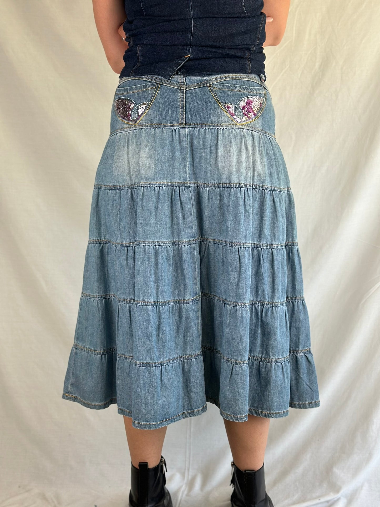 Denim Maxi Skirt