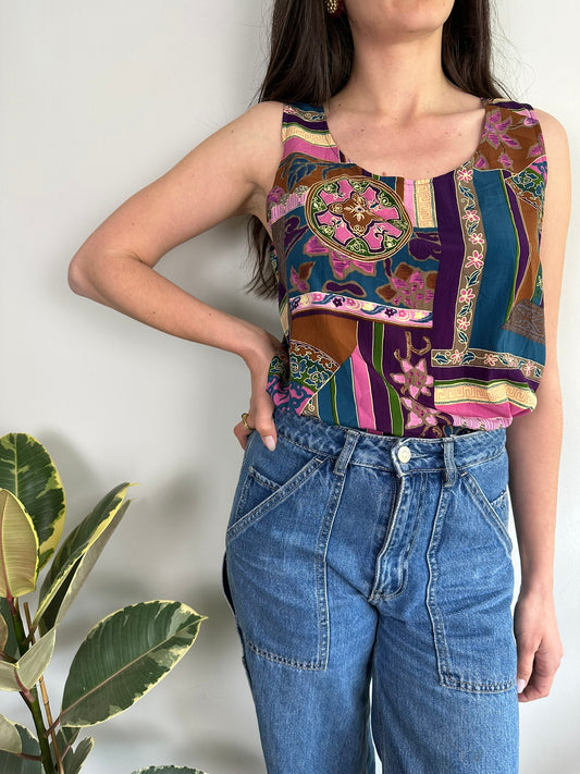 Vintage Colorful Blouse