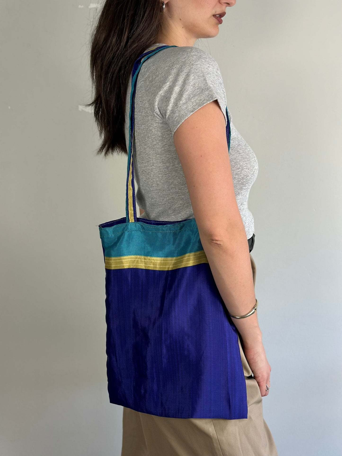 Recycled Silk Tote Bag