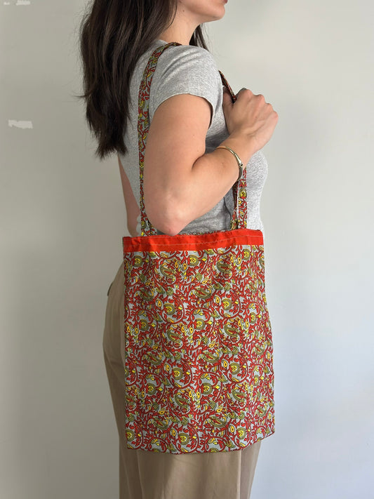 Recycled Silk Tote Bag