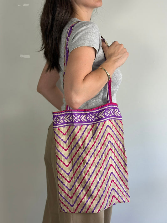 Recycled Silk Tote Bag