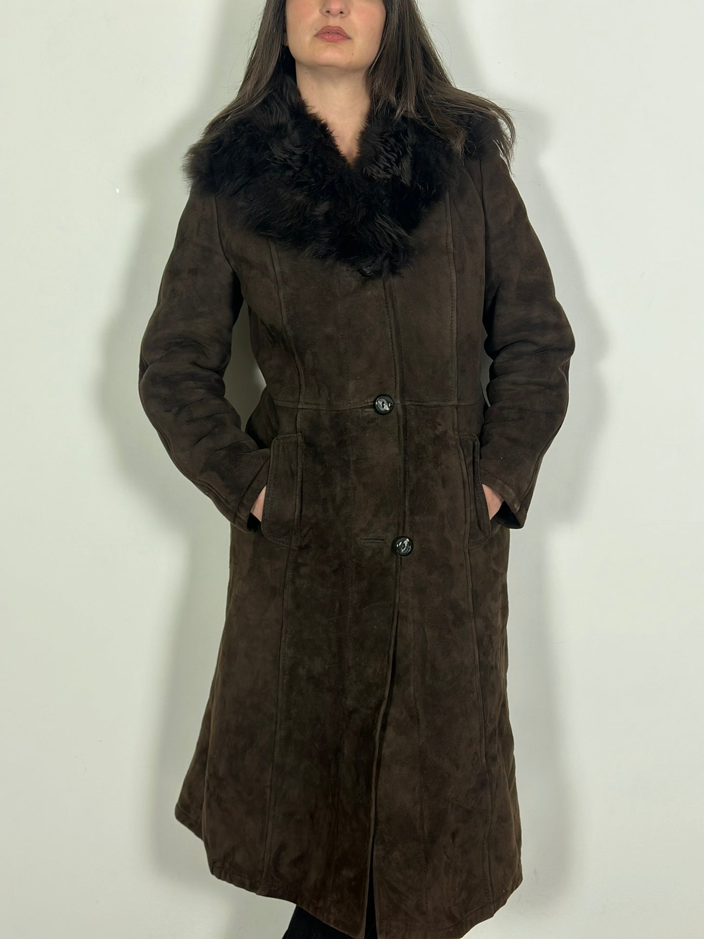 Long Length Sheepskin Coat