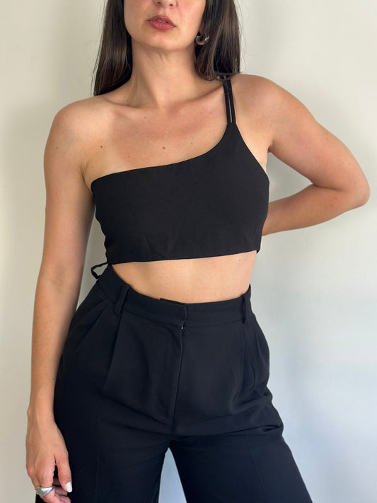 Crop Black Top