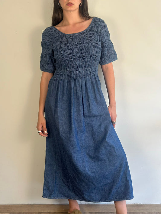 Vintage Maxi Denim Dress